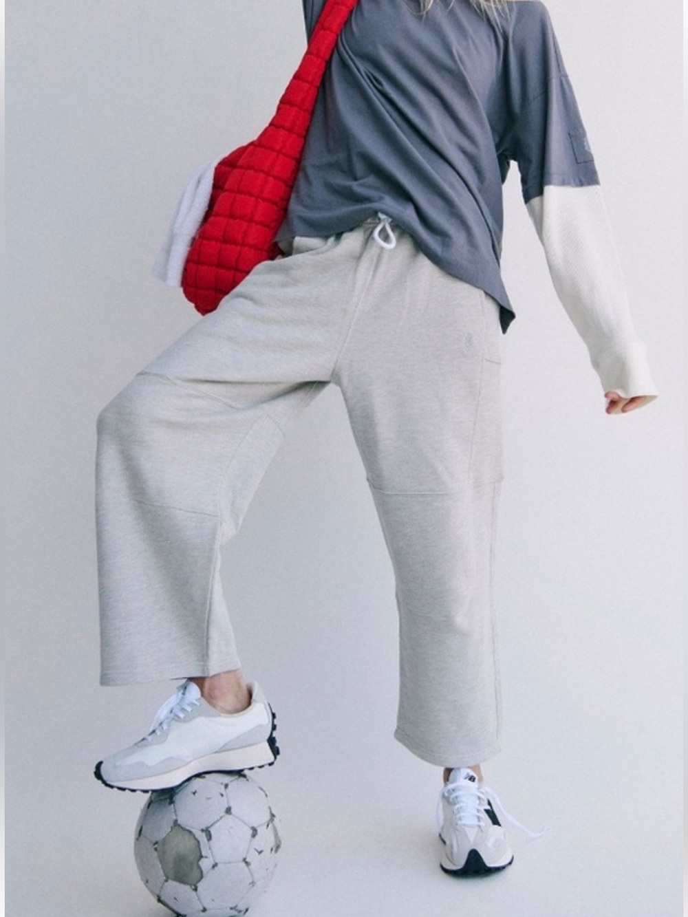 FP Movement Top Score Pants In Heather Grey NWT Size M